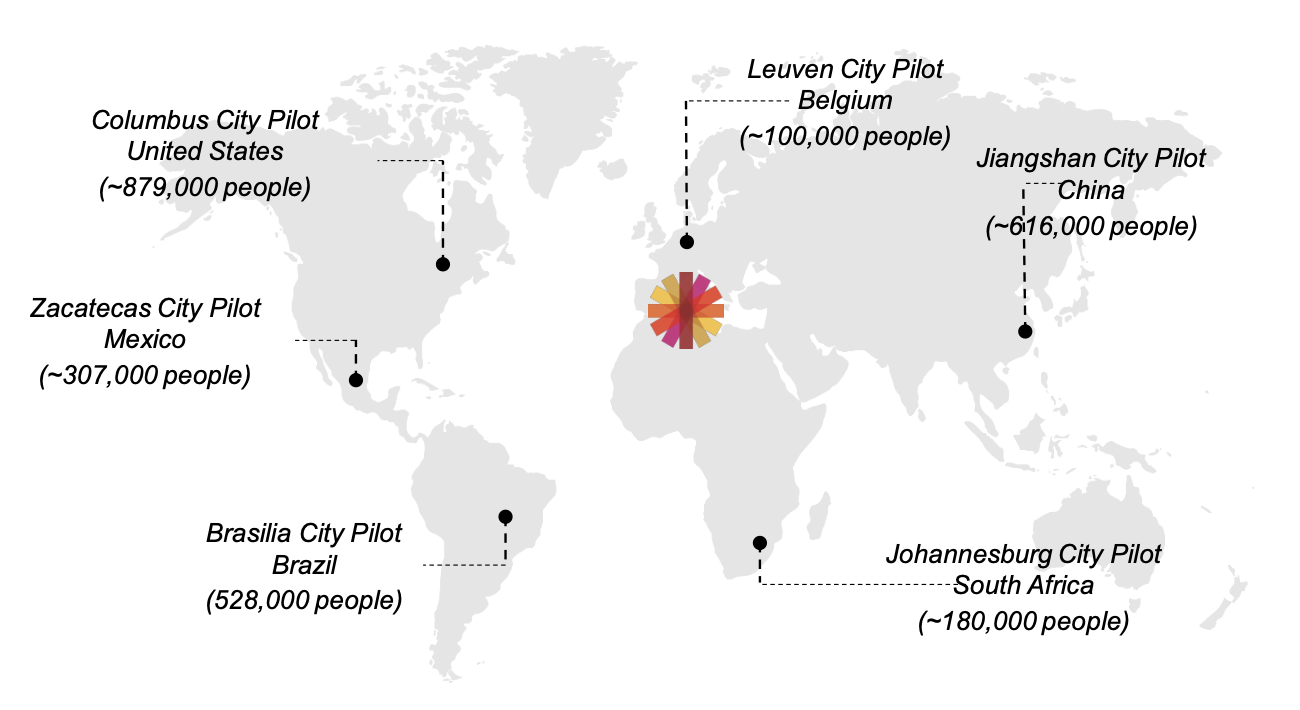 AB InBev Foundation City Pilots Data Map